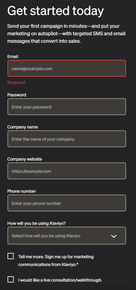 signup-form example