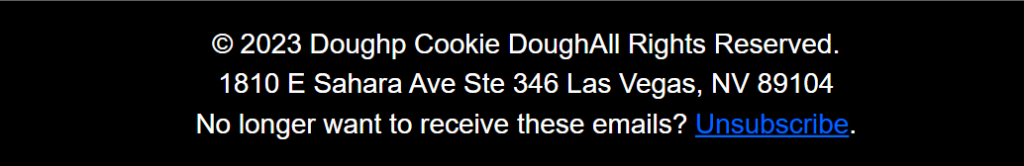 Doughp email footer