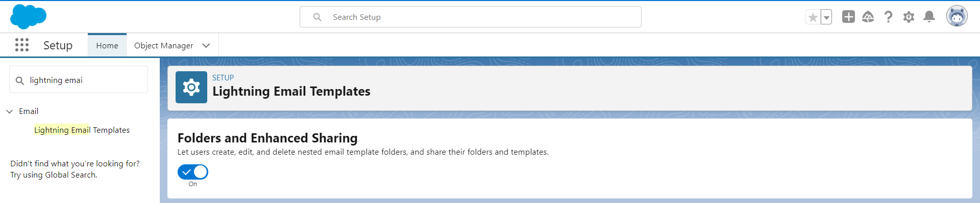 folder sharing in Salesforce