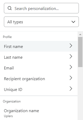 Inserting first name tag in klaviyo email