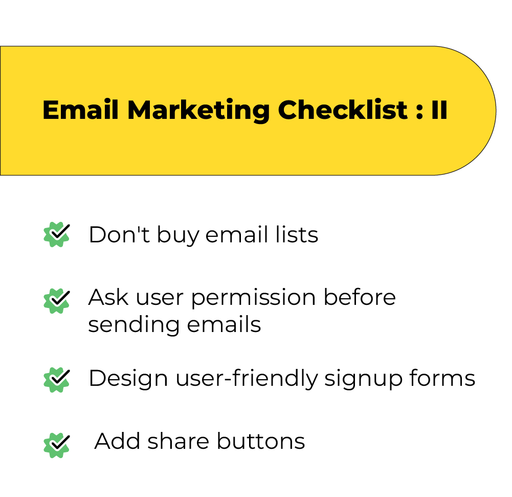 Email marketing checklist 2