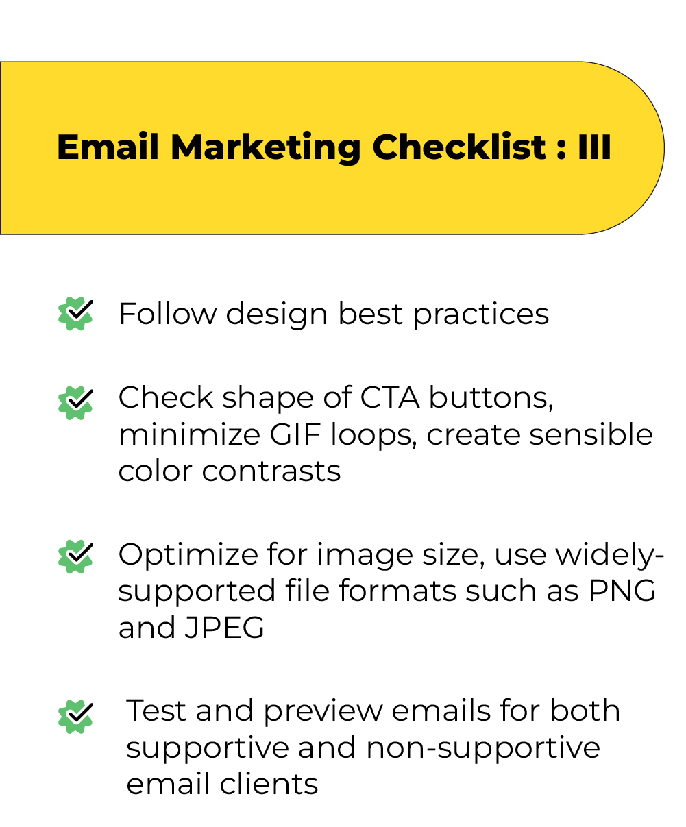 email marketing checklist 3