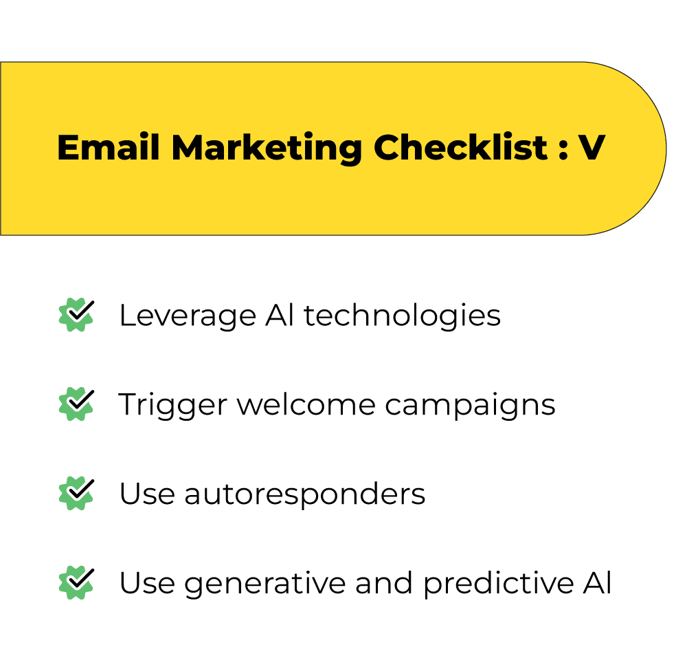 Email marketing checklist 5