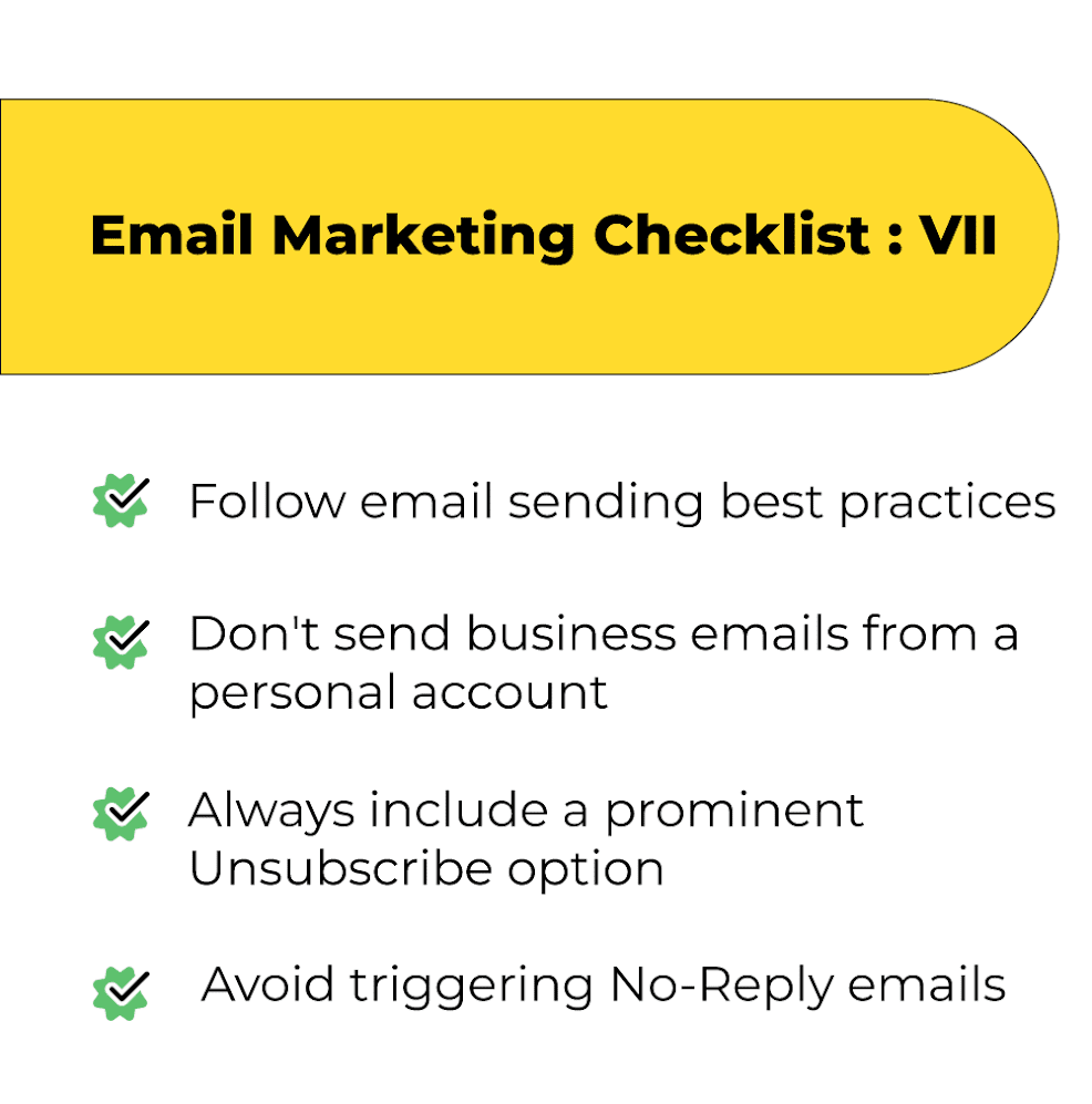 Email marketing checklist 7