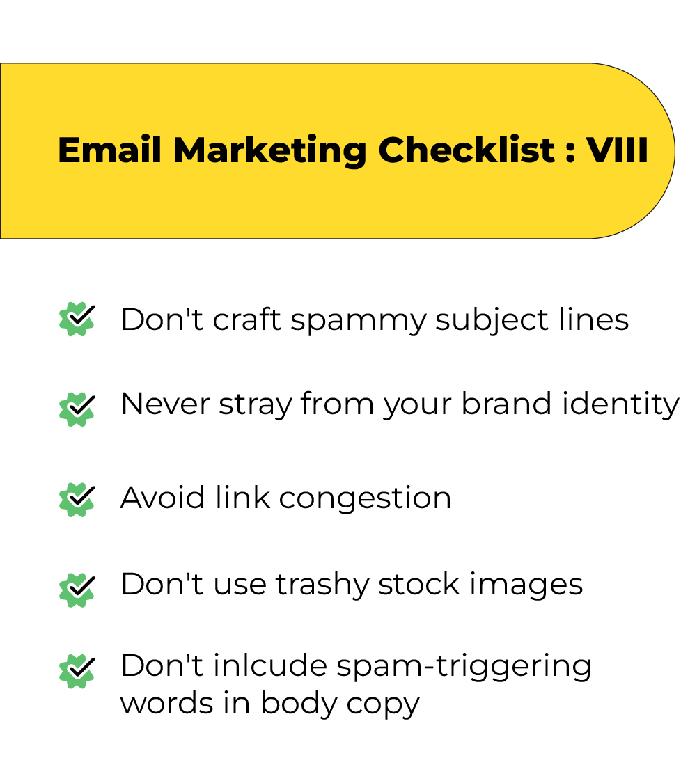Email marketing checklist 8