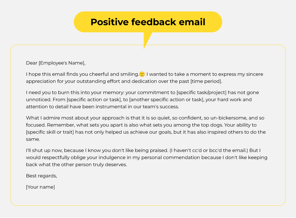 8 Effective Employee Email Templates For Providing Feedback 8 Effective Employee Email Templates For Providing Feedback