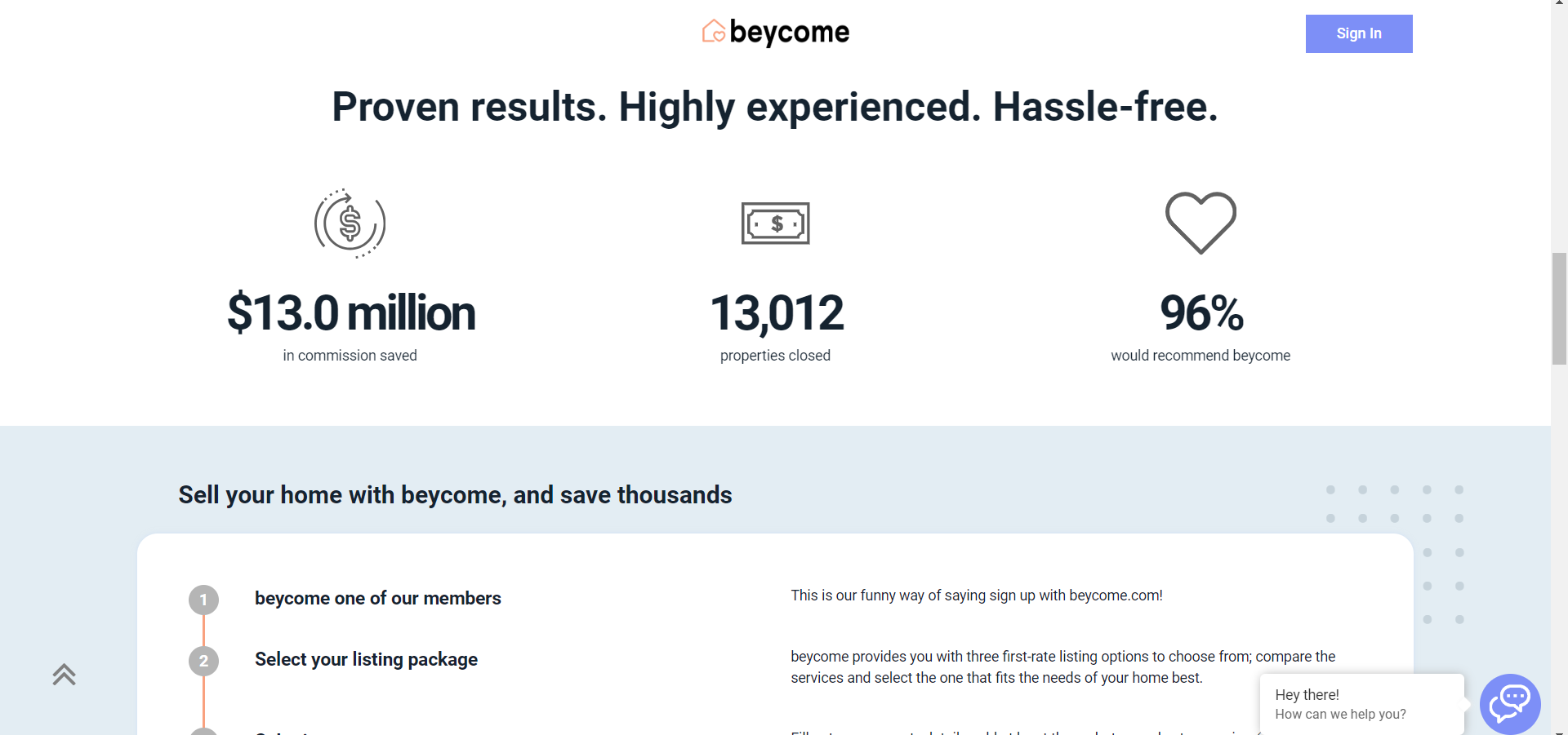 Beycome’s social proof and customer testimonials