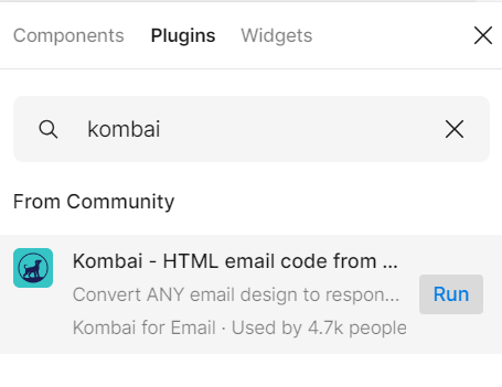 Activate the Kombai plugin
