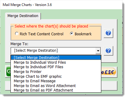 select Merge to Email Message