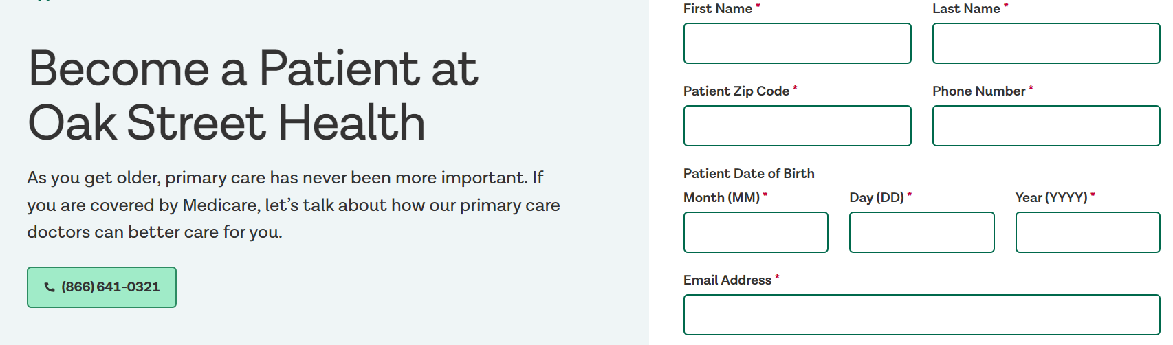 Oak Street Health's form 