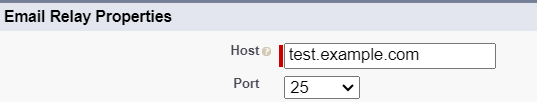 Email Relay Properties