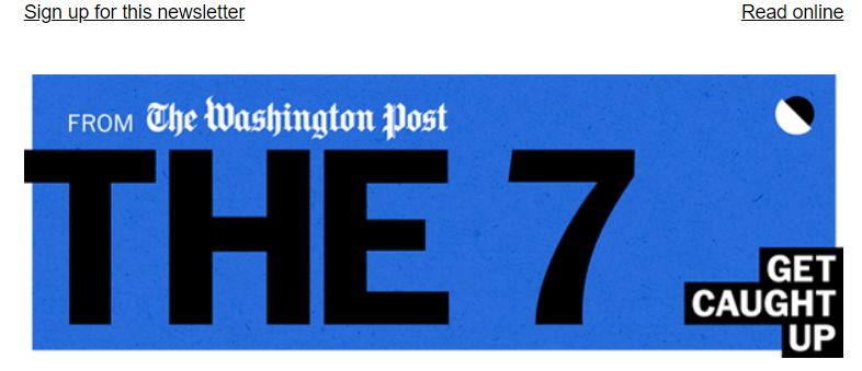 Photographic header from The Washington Post