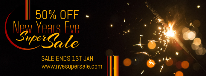 New Year sale banner