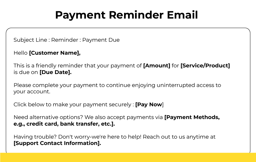 Payment Reminder Email