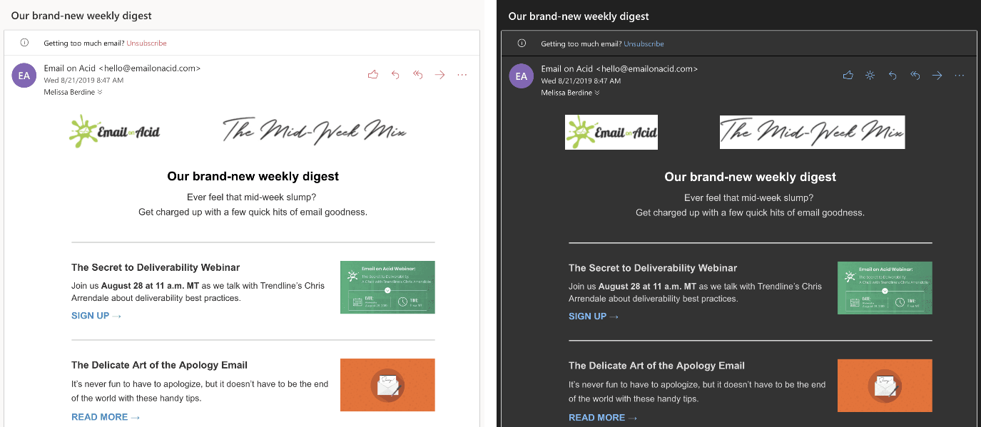 Gmail vs. Apple Mail: Email Design and Development - Email On Acid