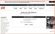 HM Unsubscribe Email Sample