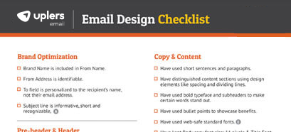 Checklist for Email Design